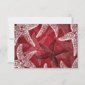 Beach Weddenschap RSVP Starfish Red (Achterkant)