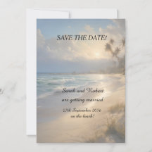 Beach Weddenschap Save the Date