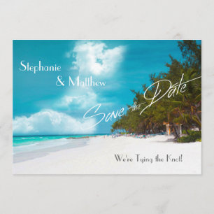 Beach Weddenschap Save the Date
