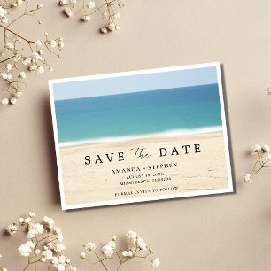 Beach Weddenschap Save the Date Aankondigingskaart