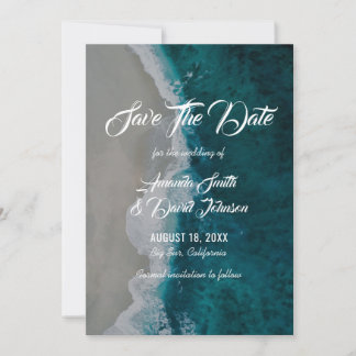 Beach Weddenschap Save the Date Cards
