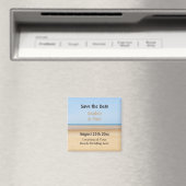 Beach Weddenschap Save the Date Fridge Magnet Magneet (Insitu (Vaatwasser))