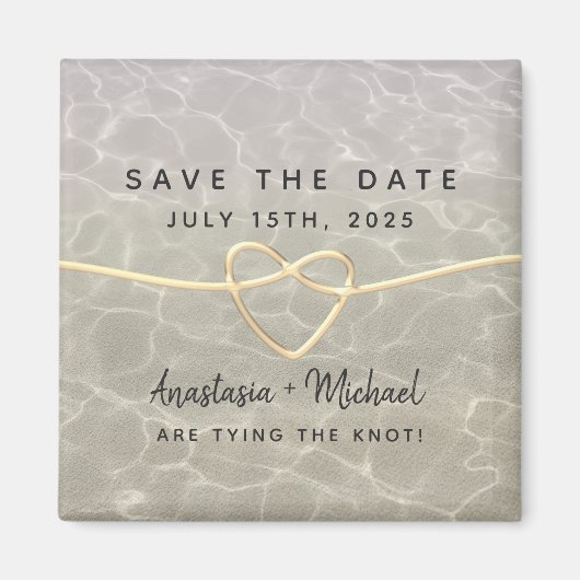 Beach Weddenschap Save the Date Invitation Magnet Magneet (Voorkant)