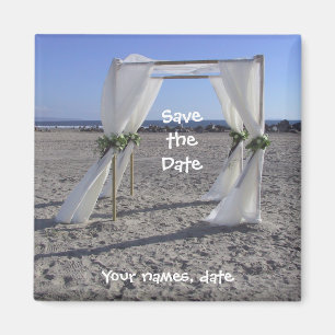 Beach Weddenschap Save the Date Magneet