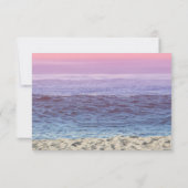 Beach Weddenschap Starfish & Mason Jar Reception Kaart (Achterkant)