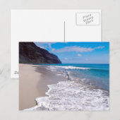 Beach Weddenschap Theme Foto bewaart de data Aankondigingskaart (Voorkant / Achterkant)