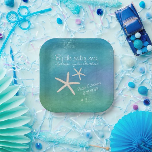 Beach Weddenschap Tropical Starfish Cake Bord (Feest)