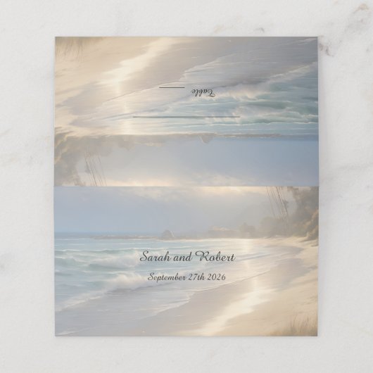 Beach Wedding (Buitenkant ongevouwen)