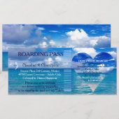 Beach Wedding | Aanboeking pas-bestemming Kaart (Voorkant / Achterkant)