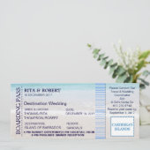 Beach Wedding | Aanboeking pas-bestemming Kaart (Staand voorkant)