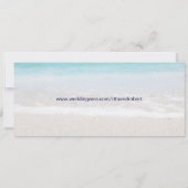 Beach Wedding | Aanboeking pas-bestemming Kaart (Achterkant)