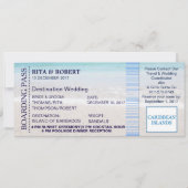 Beach Wedding | Aanboeking pas-bestemming Kaart (Voorkant)