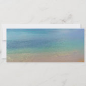 Beach Wedding | Aanboeking pas-bestemming Kaart (Achterkant)