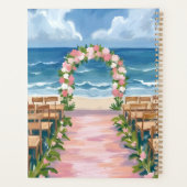 Beach Wedding Aisle Floral Watercolor Planner (Achterkant)