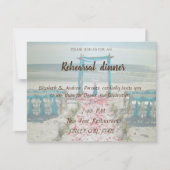 Beach Wedding Arbor repesal Dinner Kaart (Voorkant)