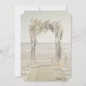 Beach Wedding Arch Vrijgezellenfeest Kaart (Achterkant)