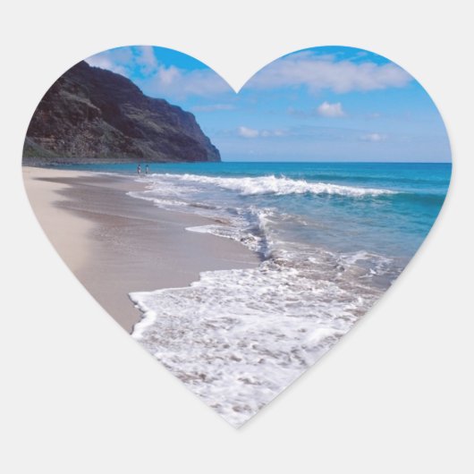 Beach Wedding Backdrop Wedding Hearts Hart Sticker (Voorkant)