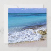Beach Wedding Bahamas Save the Date (Achterkant)