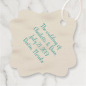 Beach Wedding Bedankjes Labels (Achterkant)