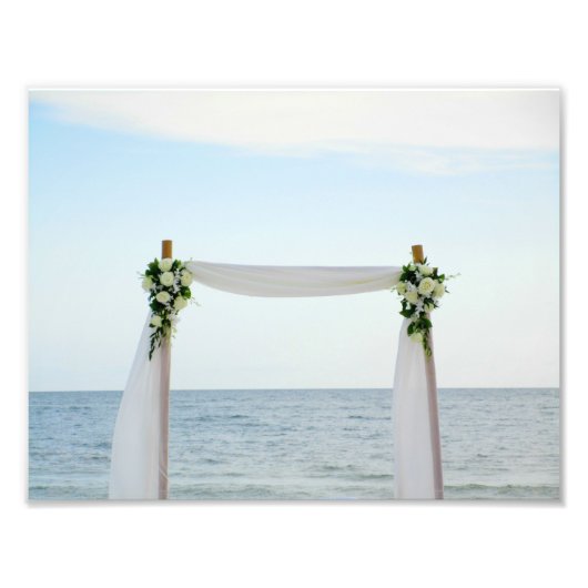 Beach Wedding Bliss Foto Afdruk (Voorkant)