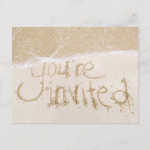 Beach Wedding Bridal Shower Uitnodiging-zand & Zee Uitnodiging Briefkaart