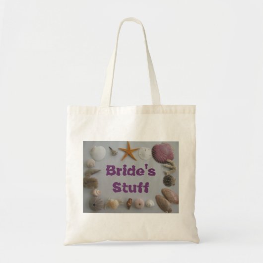 Beach Wedding/Bride's Stuff Tote Bag (Voorkant)