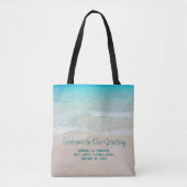 Beach Wedding Destination Welcome Bag Draagtas (Voorkant)
