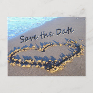 Beach Wedding Enregistrer la date cartes postales