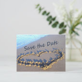 Beach Wedding Enregistrer la date cartes postales (Debout devant)
