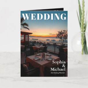 Beach Wedding Fair Magazine Hoesje Uitnodiging
