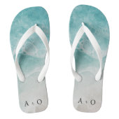 Beach Wedding Favor Teenslippers (Voetbed)