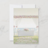 Beach Wedding Floral Reception Kaart (Achterkant)