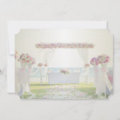 Beach Wedding, Floral Save the Date (Achterkant)