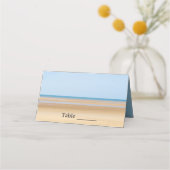 Beach Wedding Folded Place Cards (Voorkant)