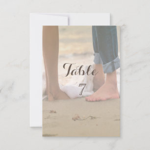 Beach Wedding, Foots Table Kaart