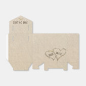 Beach Wedding Hearts met Starfish Bedankdoosjes (Uitgevouwen)