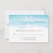 Beach Wedding ı RSVP Card (Achterkant)