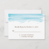 Beach Wedding ı RSVP Card (Achterkant)