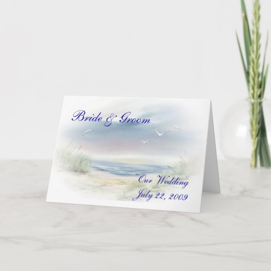 Beach Wedding Invitation (Voorkant)