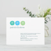 Beach Wedding Invitation Kaart (Staand voorkant)