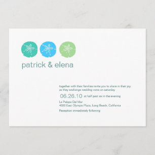 Beach Wedding Invitation Kaart