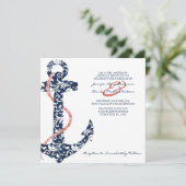 Beach Wedding Invitation Kaart (Staand voorkant)