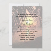 Beach Wedding Invitation Kaart (Voorkant)