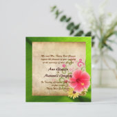 Beach Wedding Invitation Kaart (Staand voorkant)