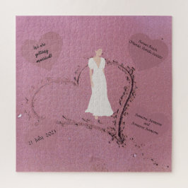 Beach Wedding Invitation Legpuzzel