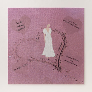 Beach Wedding Invitation Legpuzzel