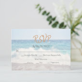 Beach Wedding Invitation Seaside/Oceanside Wedding (Debout devant)