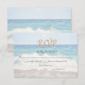 Beach Wedding Invitation Seaside/Oceanside Wedding (Devant / Derrière)