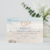 Beach Wedding Invitation Seaside/Oceanside Wedding (Debout devant)