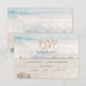 Beach Wedding Invitation Seaside/Oceanside Wedding (Devant / Derrière)
